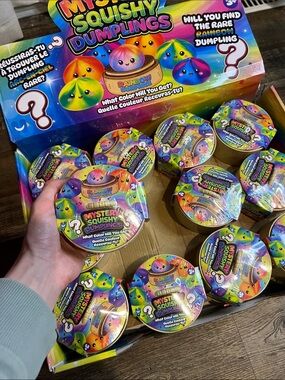 Mystery Squishy Dumplings Plush Toy - Rainbow Color